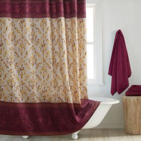 Shower Curtain Polyester Thickened Waterproof Partition Wet And Dry Separation (Option: Monaro shower curtain-80X183CM 6holes)