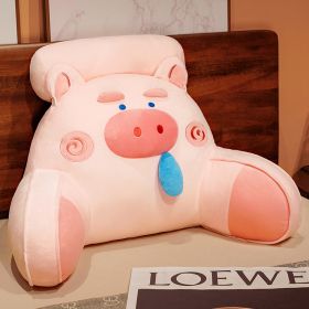 Large Backrest Reading Book Sofa Cushion (Option: Pink Pig-75x50CM)