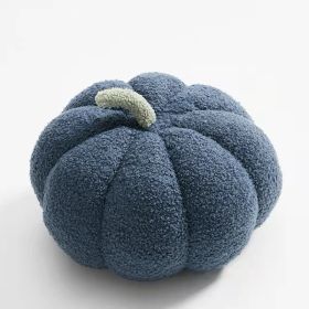 Simple Small Pumpkin Pillow Cute Sofa Cushion (Option: Dark Blue-28cm)