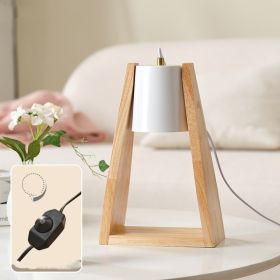 Japanese-style Wood Melting Candle Dimmable Night Light (Option: British Regulatory Plug-White Dimmer Switch)